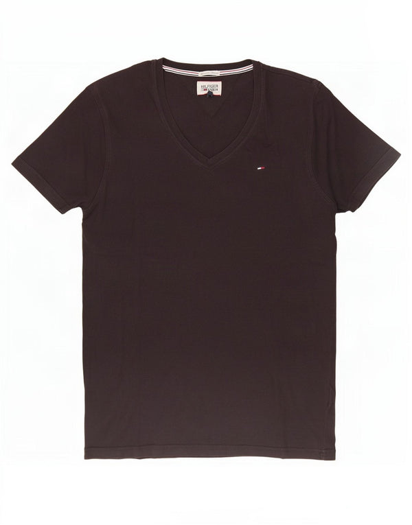 T-shirt da uomo Tommy Hilfiger Top in cotone nero medio