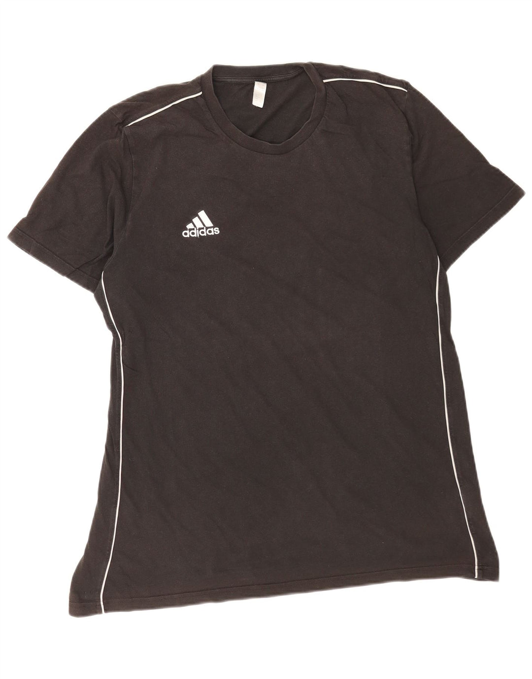 T-shirt Adidas da uomo Top Large in cotone nero
