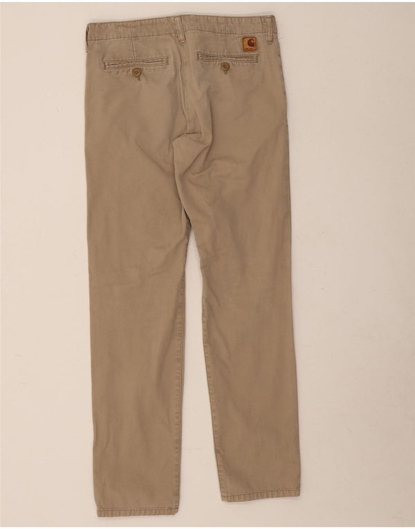Pantaloni chino slim da uomo Carhartt W31 L32 in cotone beige