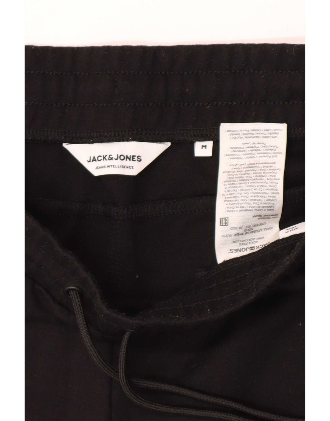 Pantaloni da tuta da uomo Jack & Jones Joggers medio poliestere nero