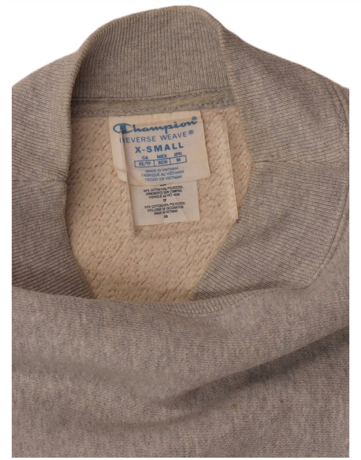 Felpa Champion Reverse Weave Crop da donna, UK 6 XS, cotone grigio