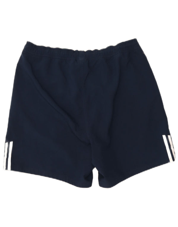 Pantaloncini sportivi da uomo Adidas Large blu navy in poliestere