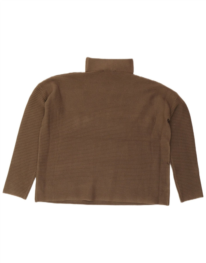 Maglione maglione collo alto da donna French Connection UK 10 piccolo kaki