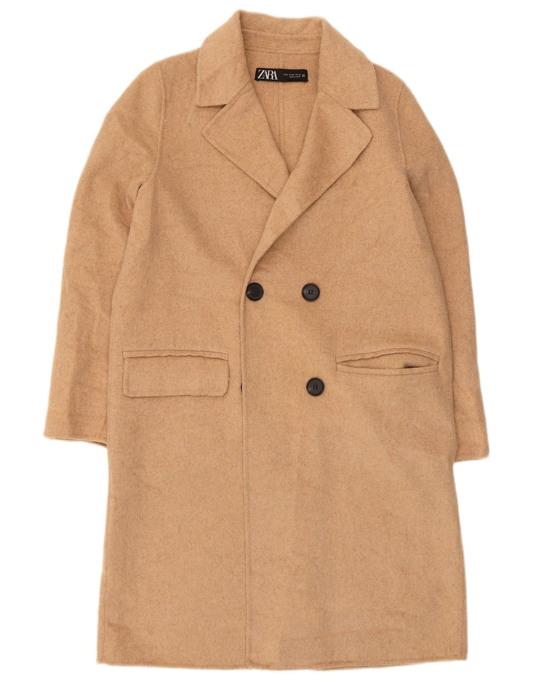 Soprabito oversize da donna Zara UK 6 XS Beige Lana