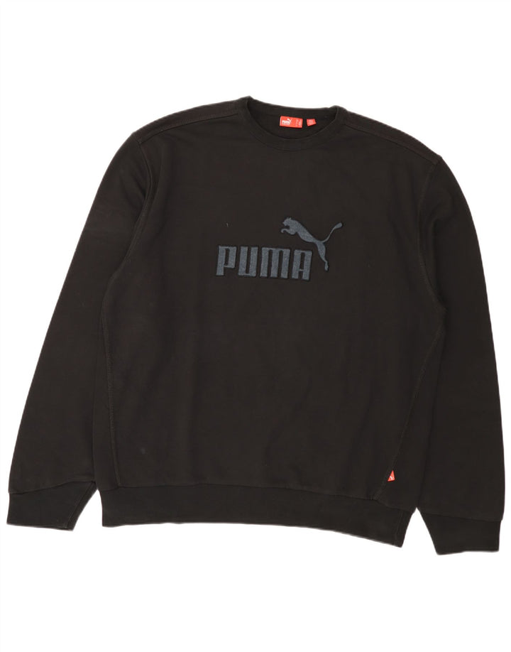 Felpa grafica da uomo Puma Felpa XL Nera