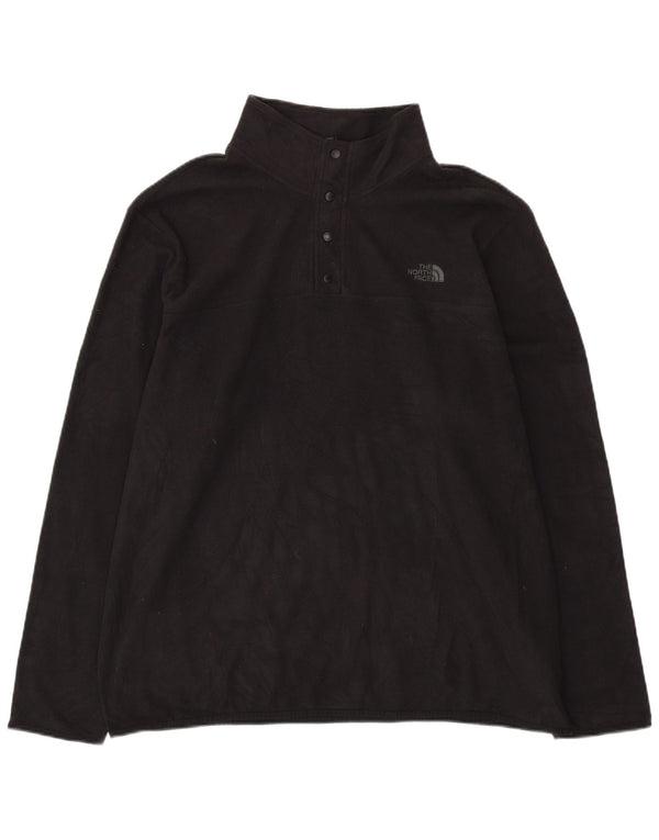 THE NORTH FACE Maglione da uomo in pile con collo a bottoni 2XL poliestere nero