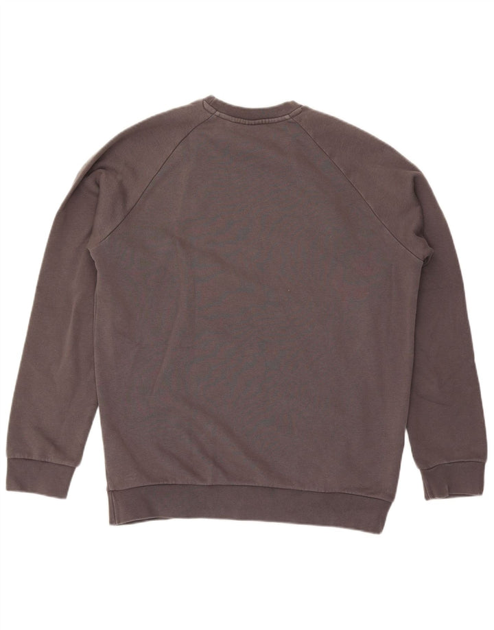 Felpa Adidas Uomo Maglione Cotone Grigio Medio