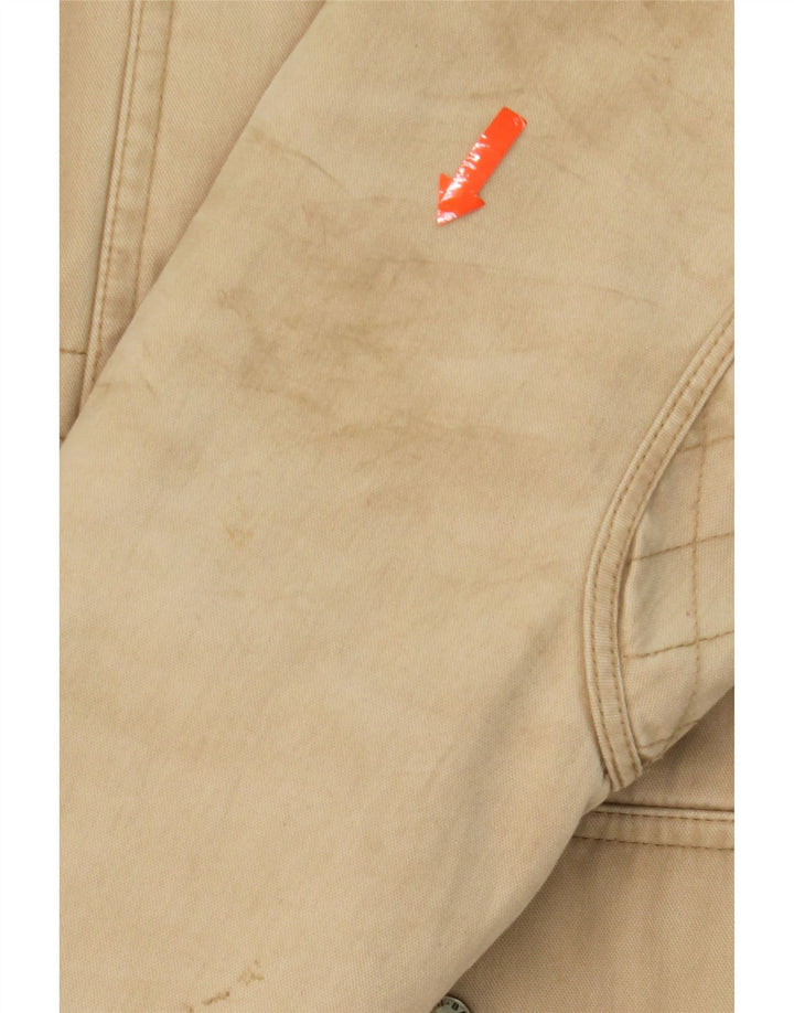 BARBOUR Womens Hooded Parka Jacket UK 12 Medium Beige Cotton Vintage Barbour and Second-Hand Barbour from Messina Hembry 