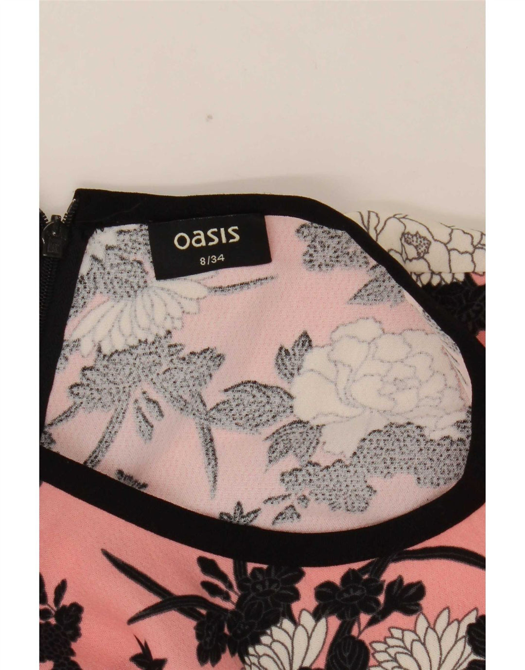 Tutina corta da donna a maniche corte Oasis UK 8 Small Pink Floral