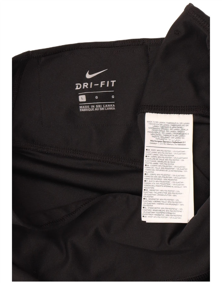 Leggings Nike Dri Fit da donna UK 14 grande poliestere nero