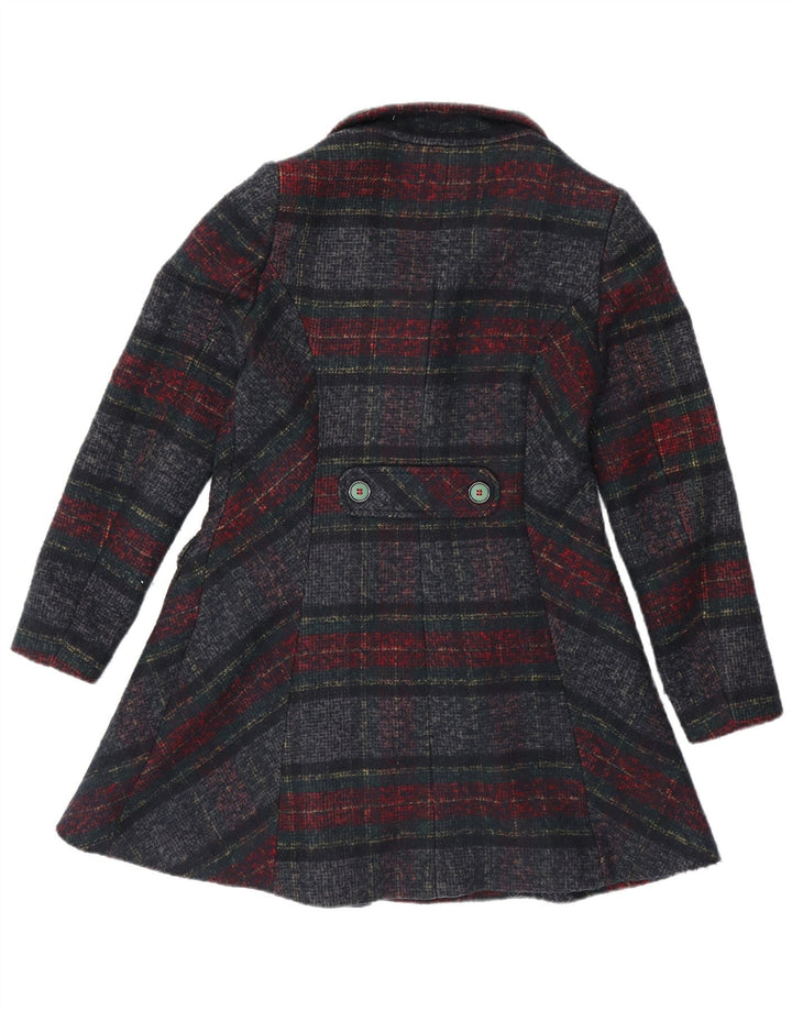 JOE BROWNS Cappotto doppiopetto da donna UK 10 Piccolo quadretto multicolore