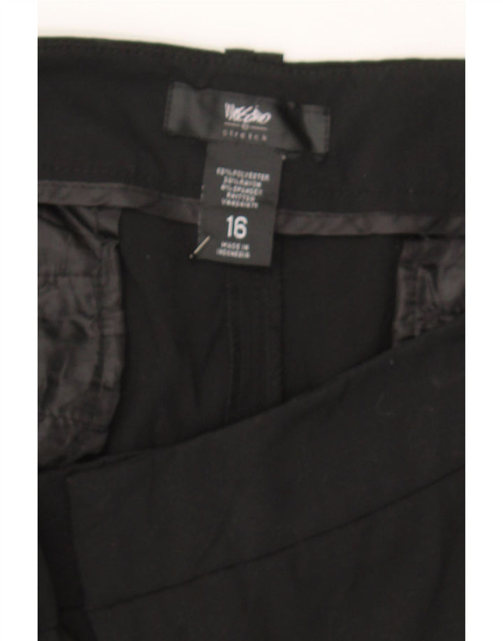 MOSSIMO Womens Stretch Straight Capri Trousers US 16 2XL W40 L20 Black Vintage Mossimo and Second-Hand Mossimo from Messina Hembry 