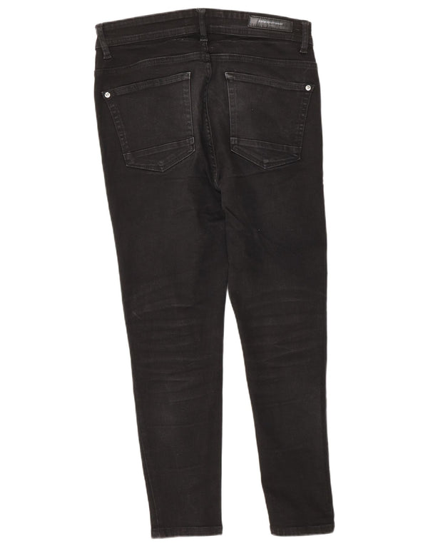 Jeans skinny corti da uomo Zara EU 40 medio W31 L25 cotone nero