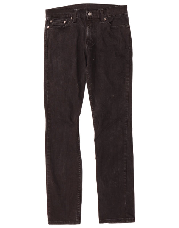 Jeans Levi's Uomo 511 Slim W29 L32 Cotone Nero
