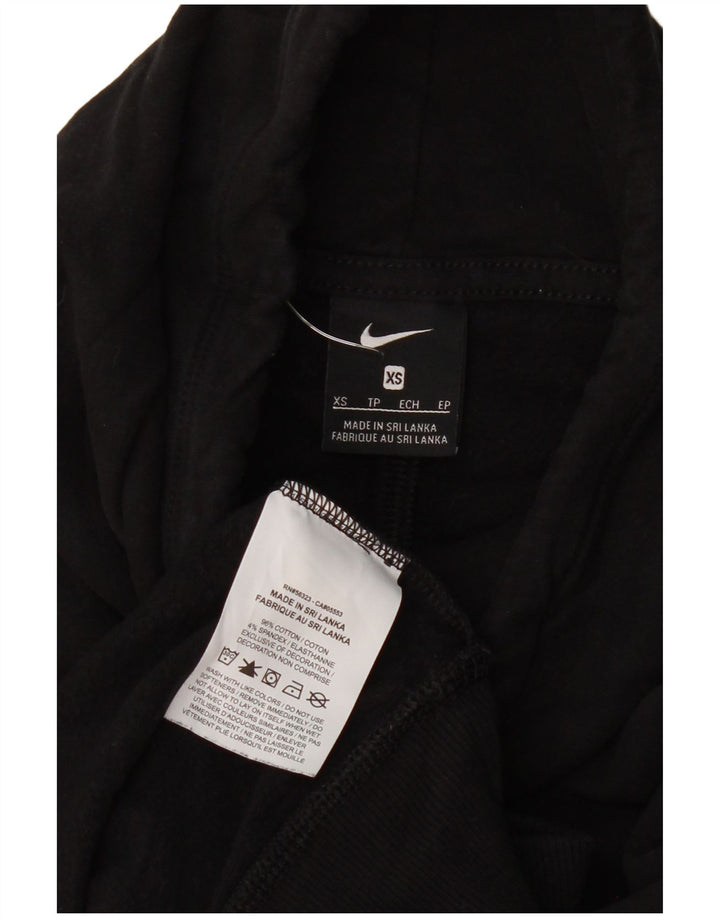 Felpa oversize da donna Nike UK 6 XS cotone nero