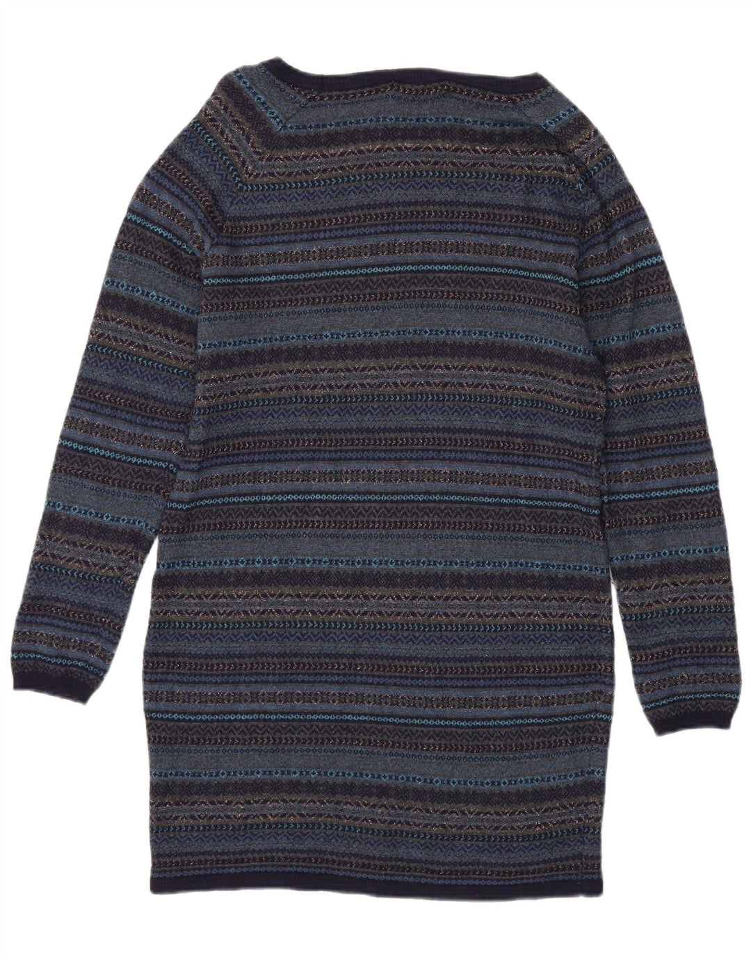 Abito maglione da donna Marks & Spencer UK 14 Medio Blu navy Fair Isle