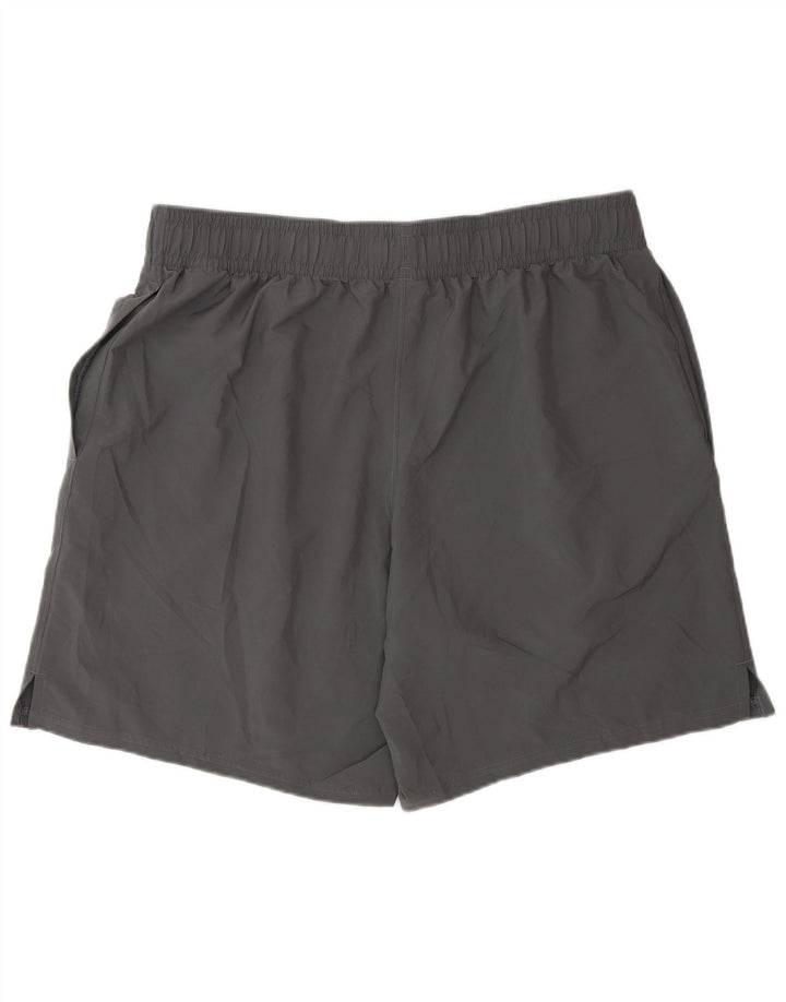 Pantaloncini sportivi regolari con grafica da uomo Under Armour XL poliestere grigio