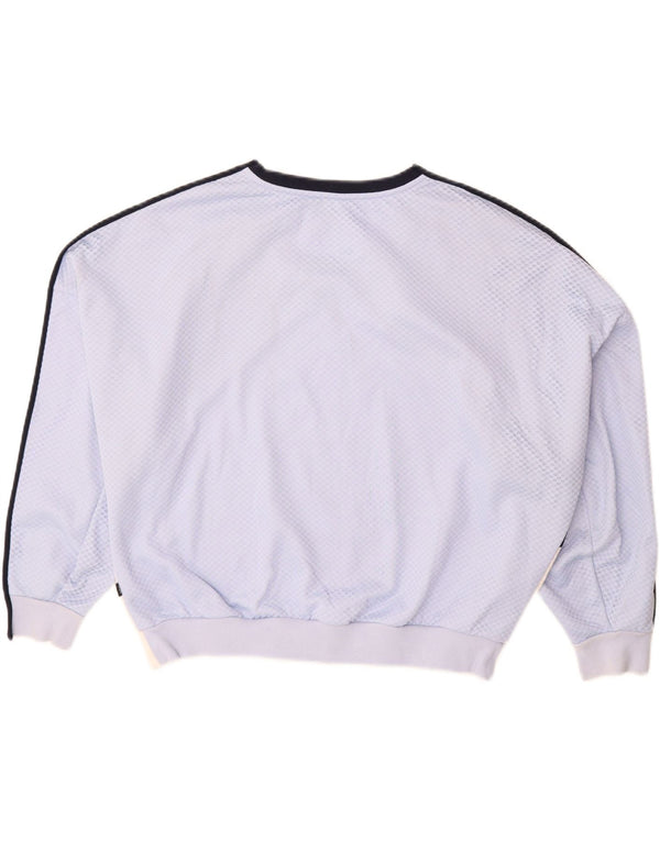 Felpa oversize da donna ADIDAS, maglione UK 14 grande multicolore