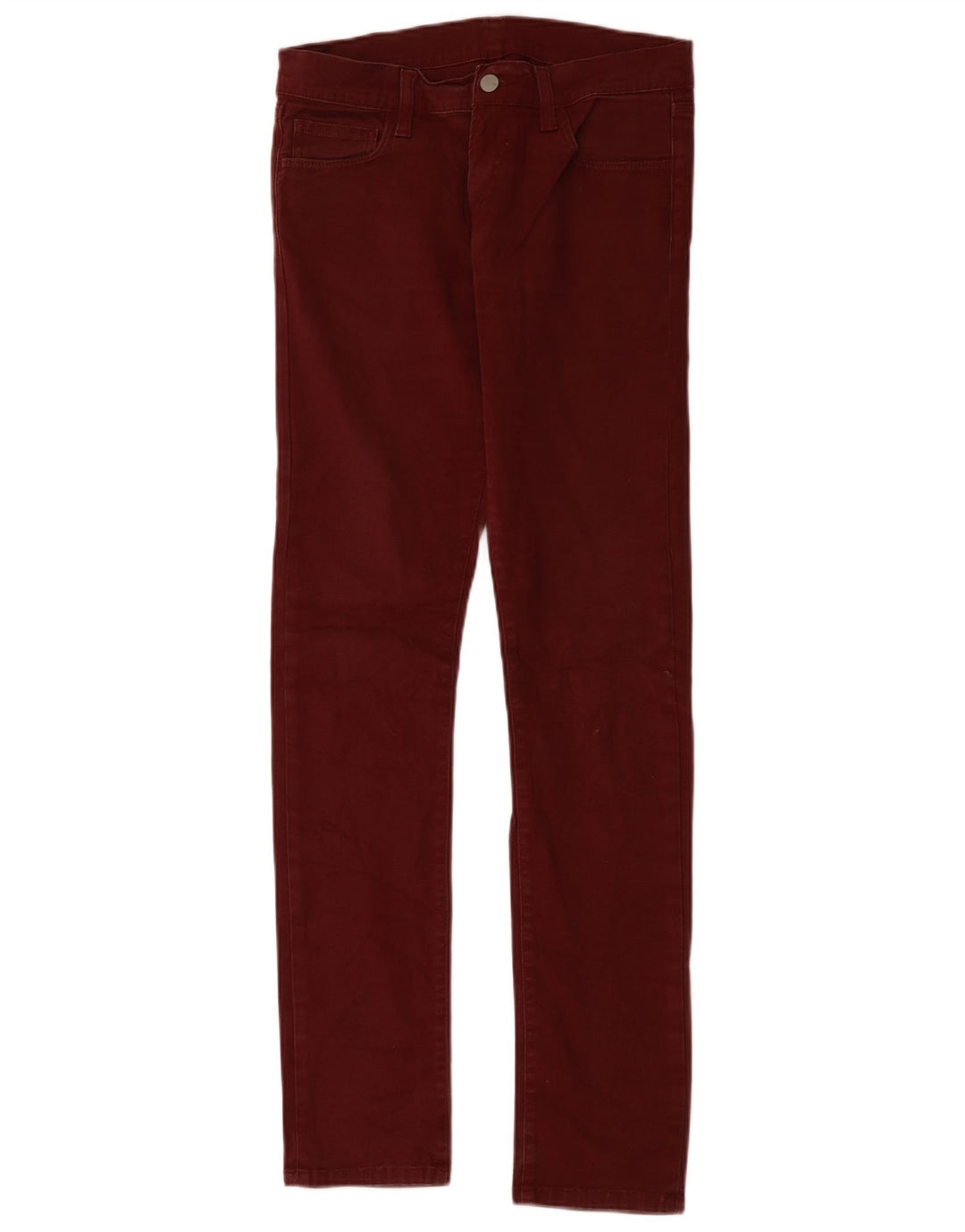 Pantaloni casual slim da donna CARHARTT W30 L34 cotone bordeaux