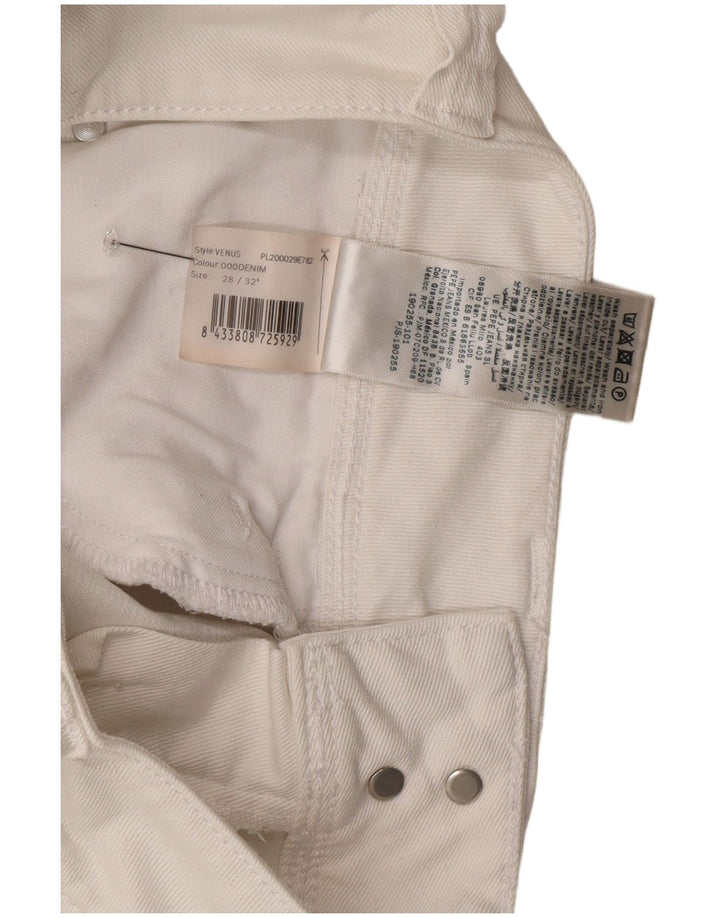 PEPE Jeans Donna Venus Slim W28 L32 Cotone Bianco