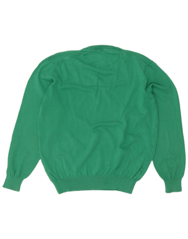 Gant Maglione da uomo con scollo a V XL in cotone verde