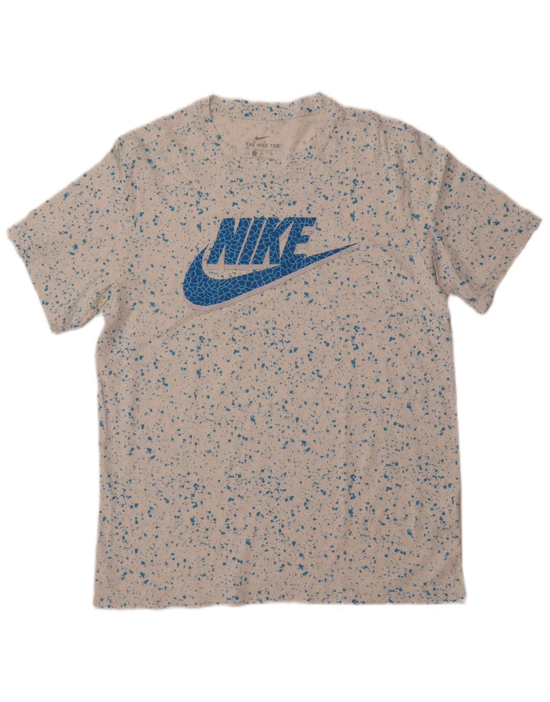 T-shirt grafica da uomo NIKE Top in cotone mélange bianco medio