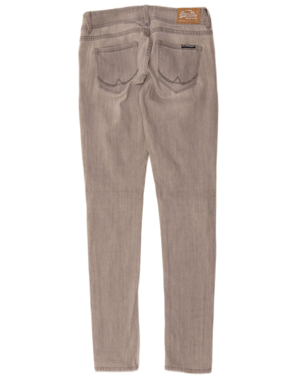 Jeans super skinny da donna Superdry W29 L32 cotone grigio