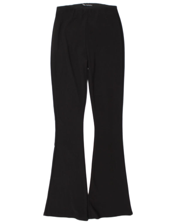 Leggings svasati da donna Zara UK 14 poliestere nero medio