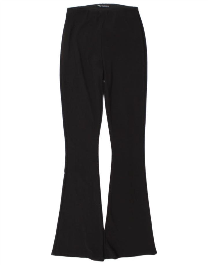 Leggings svasati da donna Zara UK 14 poliestere nero medio