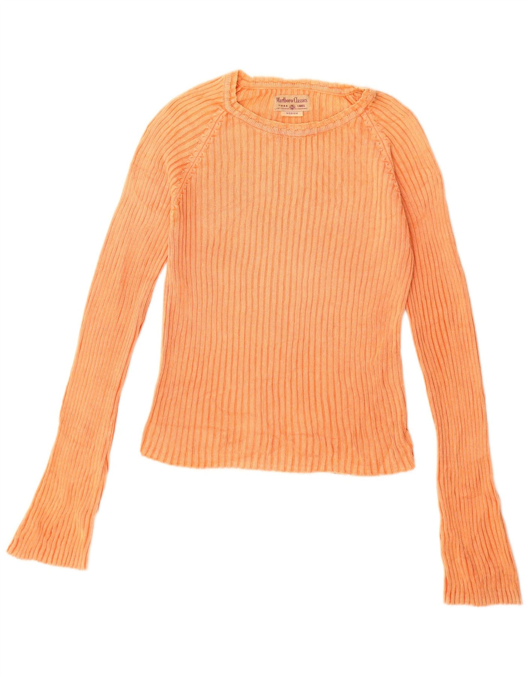 MARLBORO CLASSICS Maglione da donna con scollo a barca UK 12 Arancione medio