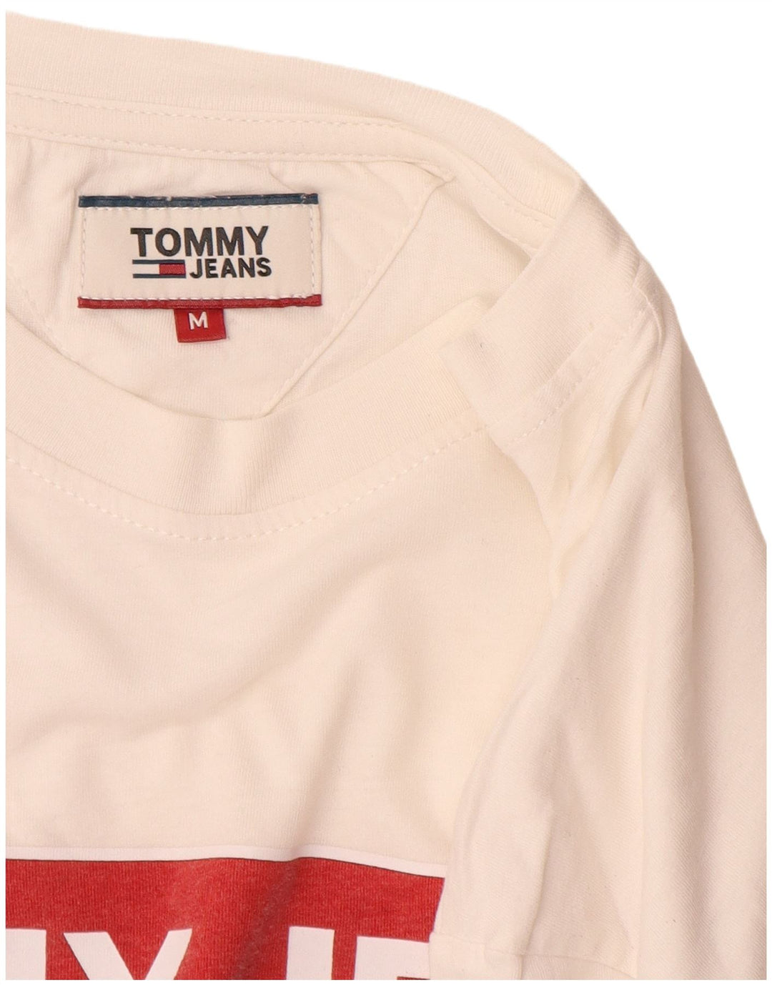 T-shirt grafica da uomo Tommy Hilfiger Top bianco medio
