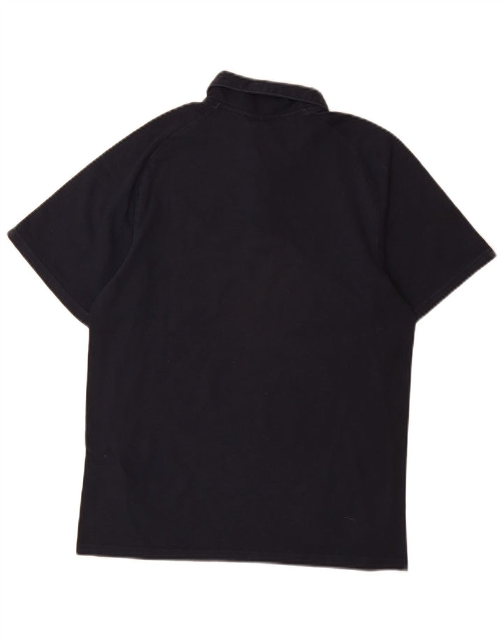 Polo NIKE da ragazzo 12-13 anni Large in cotone color block blu navy