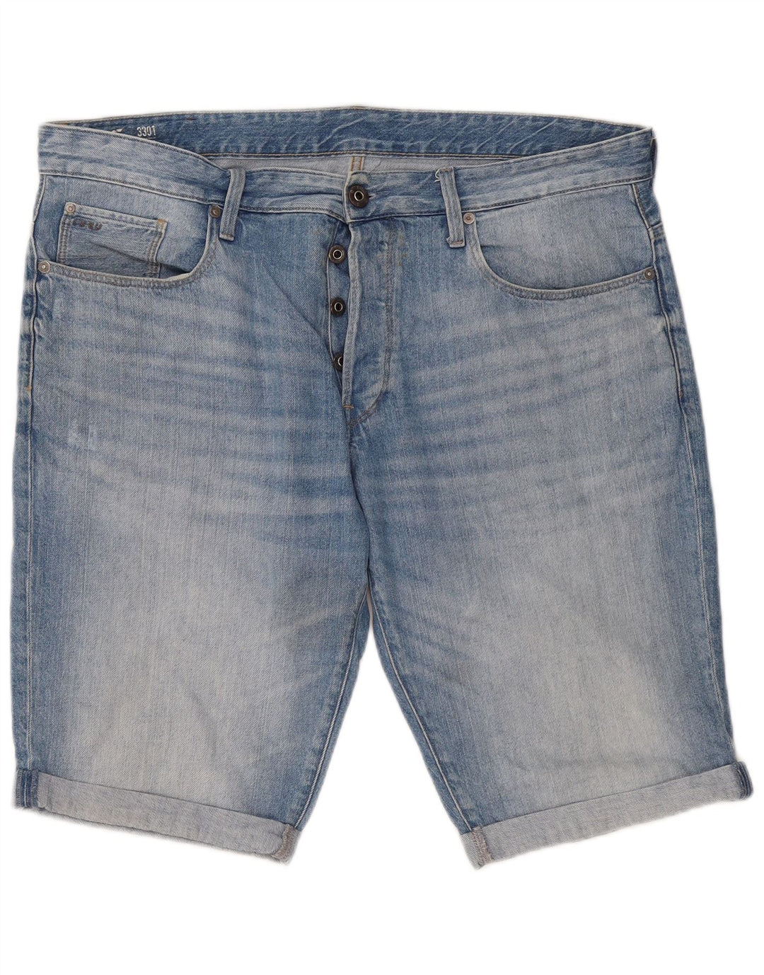 Pantaloncini di jeans G-Star da uomo 3301 W38 XL Blu