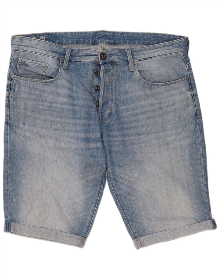 Pantaloncini di jeans G-Star da uomo 3301 W38 XL Blu