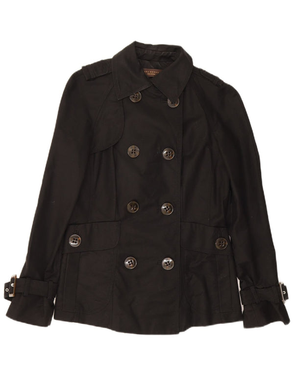 Trench da donna Zara UK 10 piccolo in cotone nero