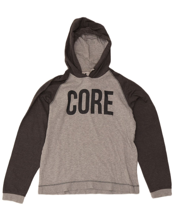 Jack & Jones Felpa con cappuccio grafica da uomo XL Cotone grigio
