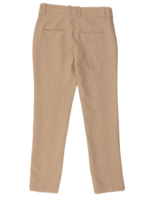 Pantaloni chino slim fit da donna Zara XS Beige poliestere