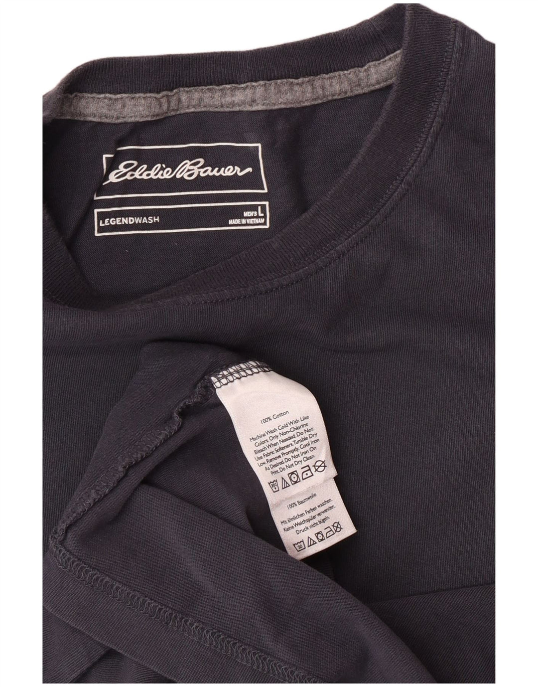 T-shirt da uomo EDDIE BAUER grande in cotone grigio