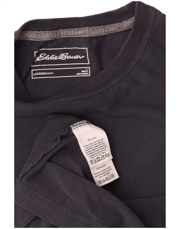 T-shirt da uomo EDDIE BAUER grande in cotone grigio
