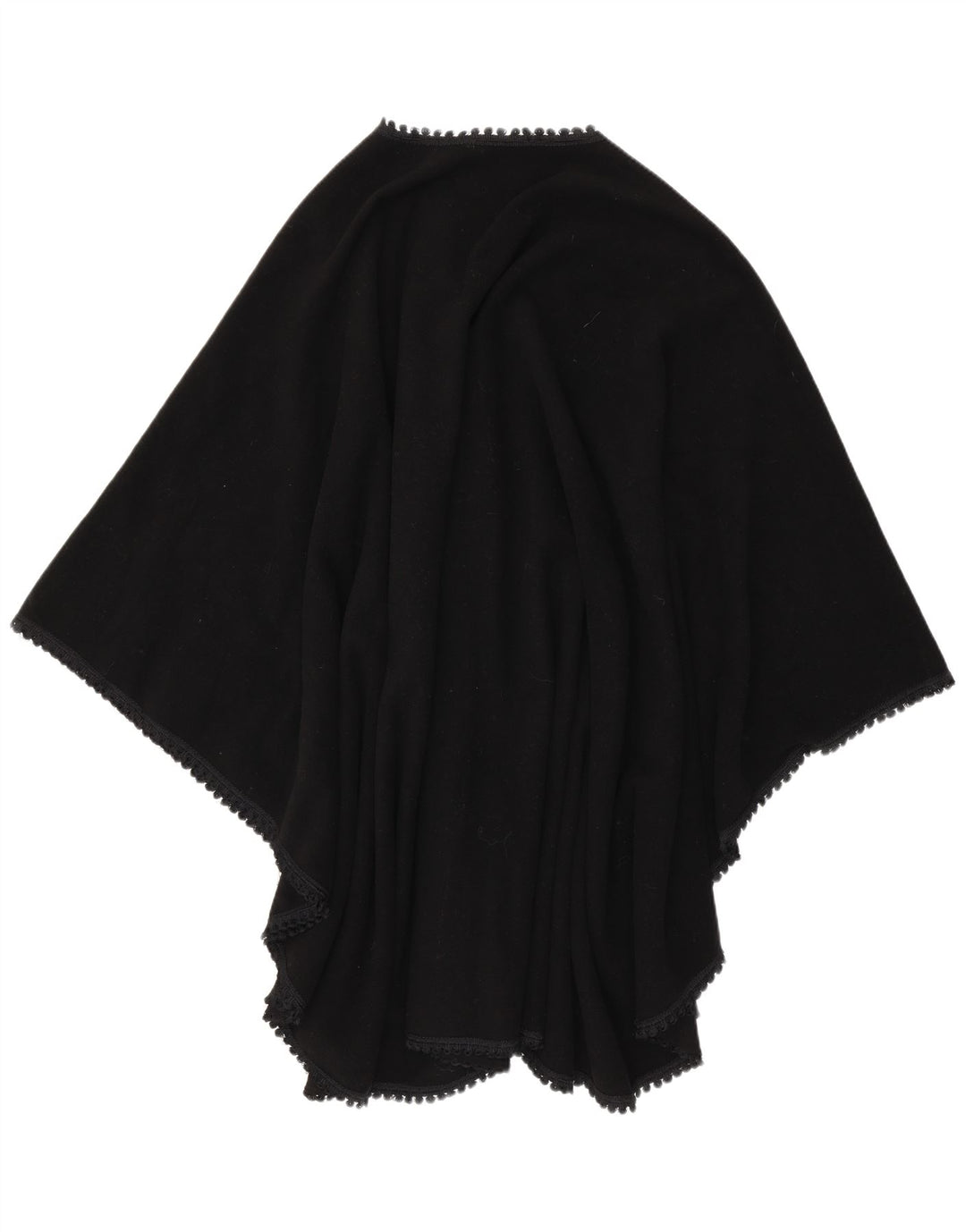 Cappotto poncho vintage da donna, taglia unica, nero