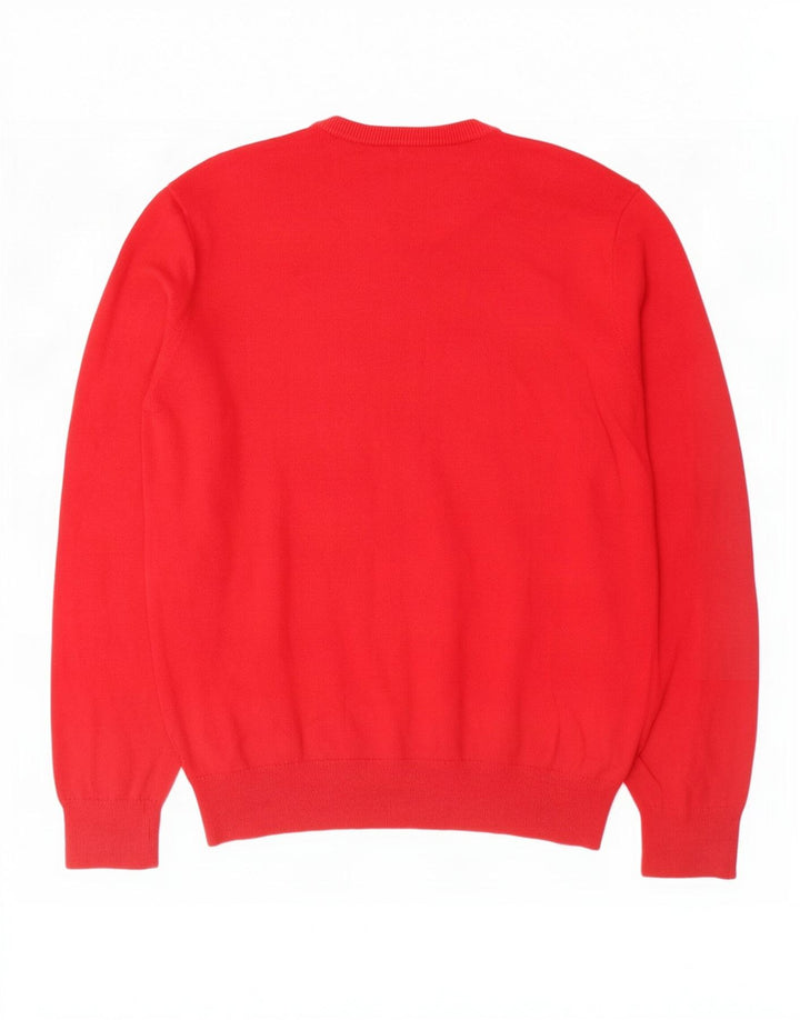 Maglione da donna Gap con scollo a V, grande, in cotone rosso