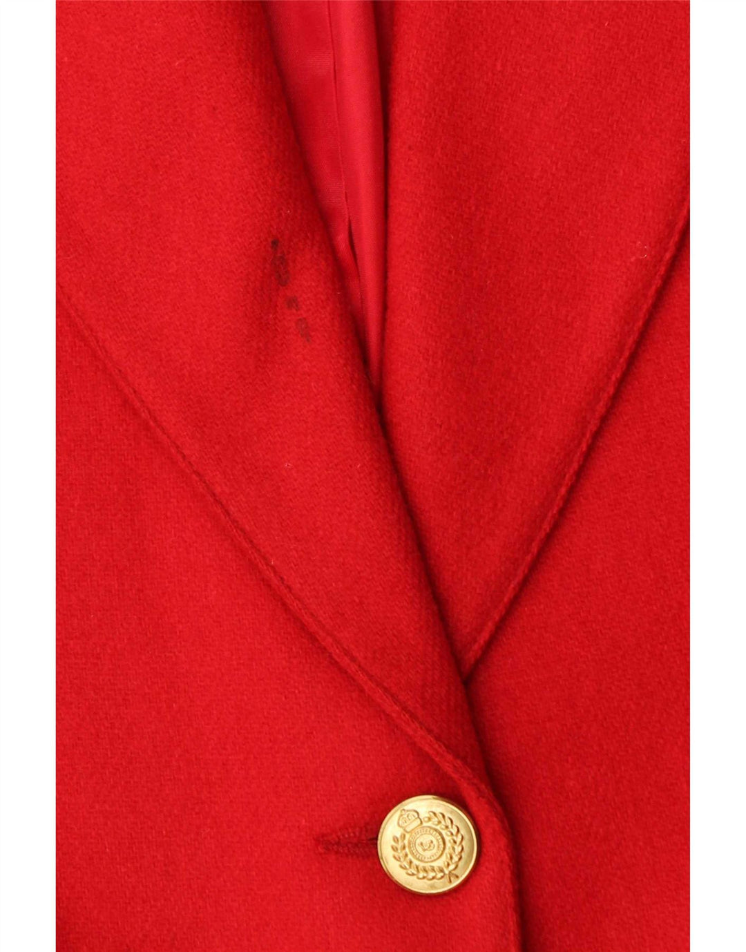 Giacca blazer vintage da donna a 2 bottoni US 4 piccola in lana rossa