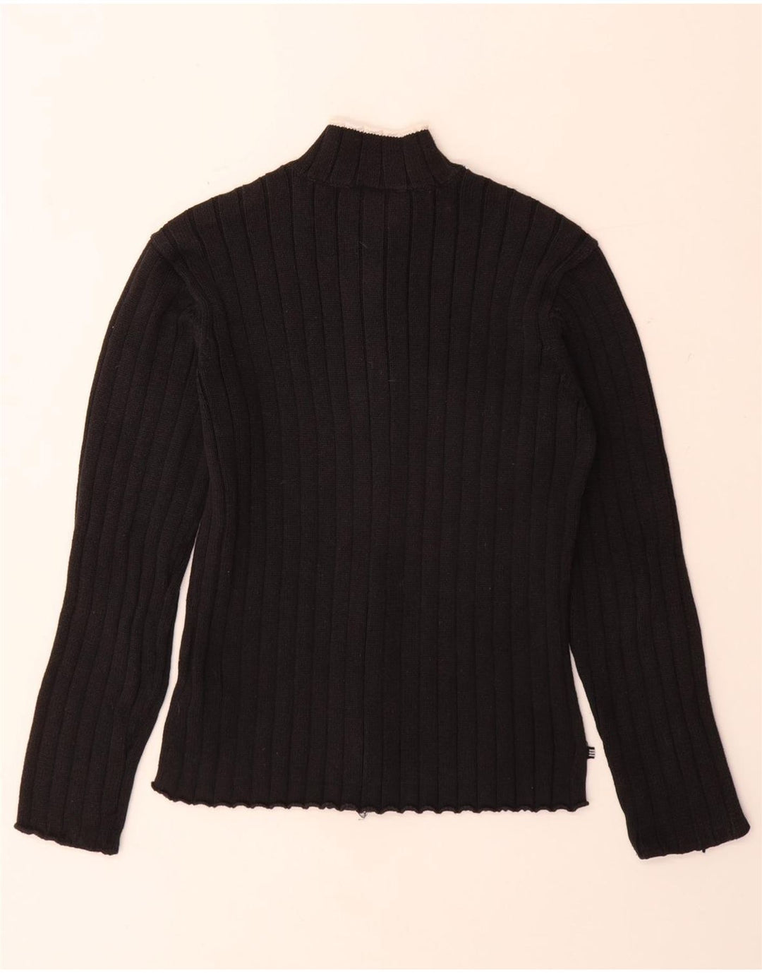 Maglione cardigan da donna ADIDAS UK 12 cotone nero medio