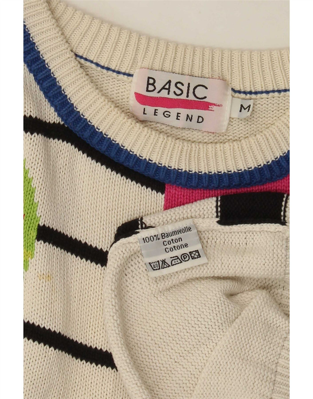 Maglione basic da donna con scollo a barca lungo e collo a barca UK 14 medio multicolore