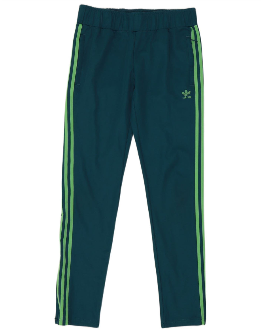 Pantaloni della tuta da donna Adidas UK 12 cotone blu medio