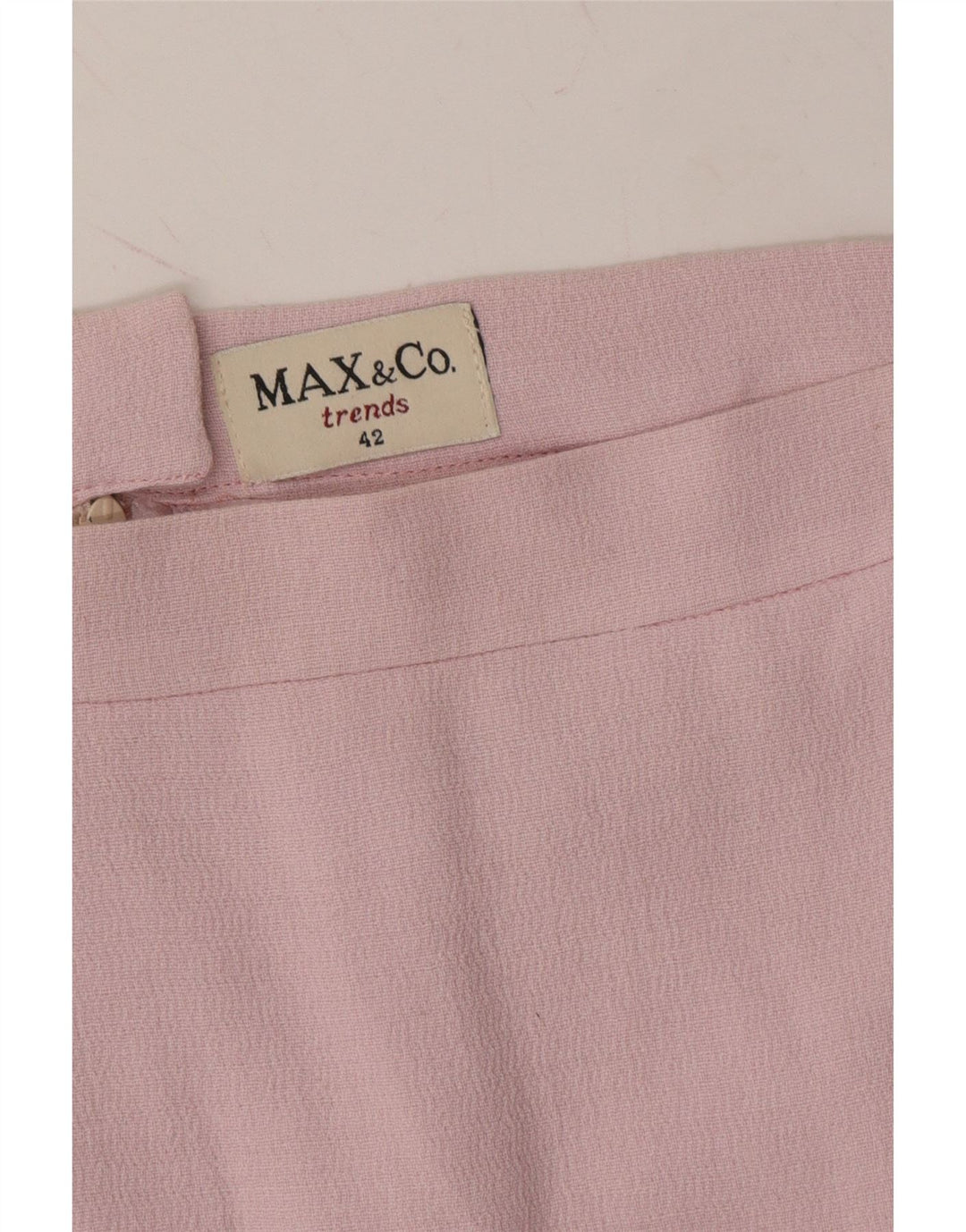 MAX & CO. Womens Mini Skirt IT 42 Medium W30 Pink Acetate Vintage Max & Co. and Second-Hand Max & Co. from Messina Hembry 