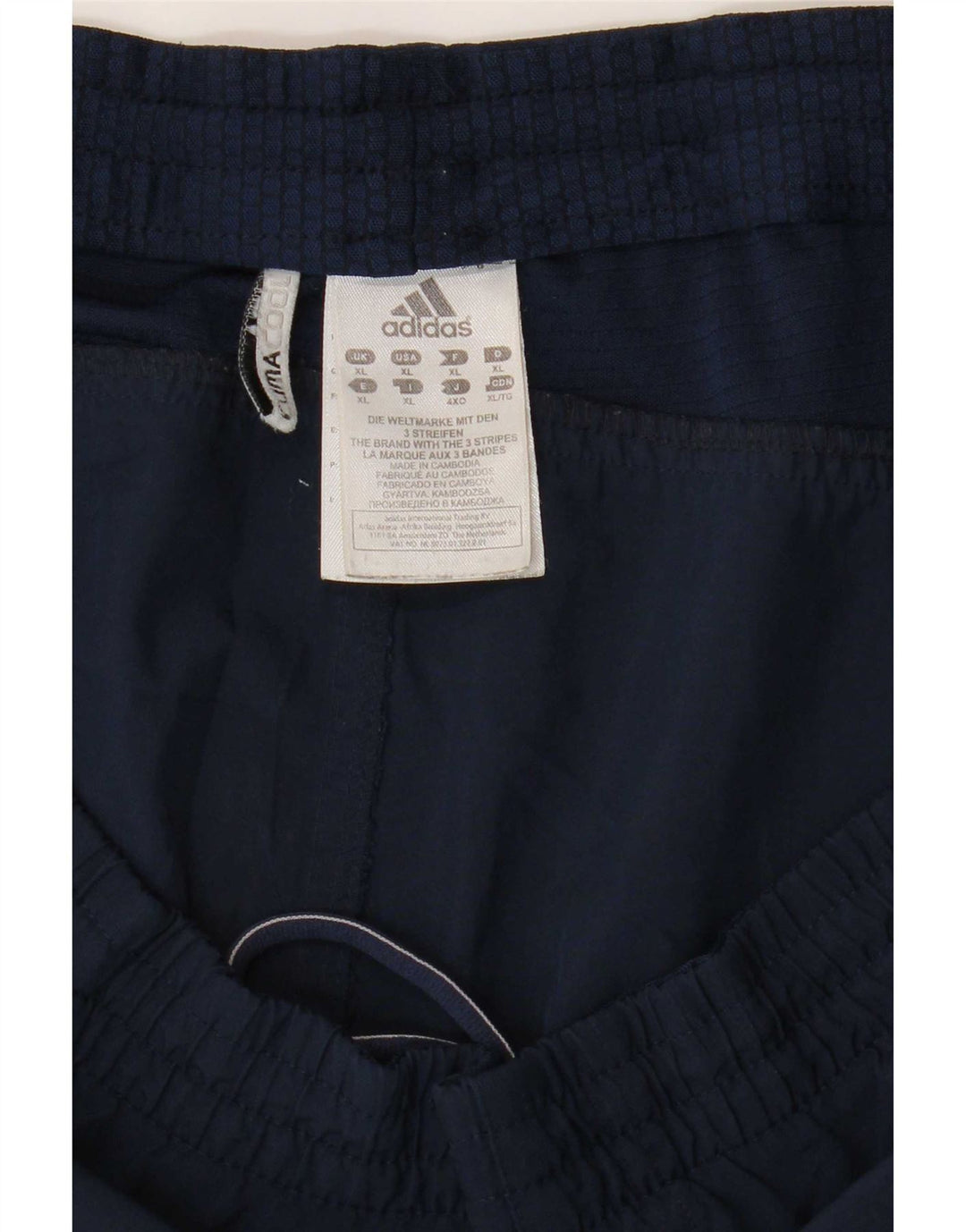 Pantaloncini sportivi Adidas Climacool da uomo XL in poliestere blu navy