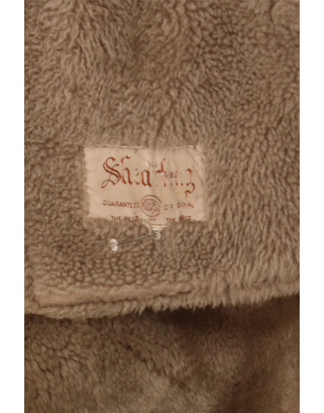 Giacca in shearling vintage da donna IT 46 Shearling beige grande
