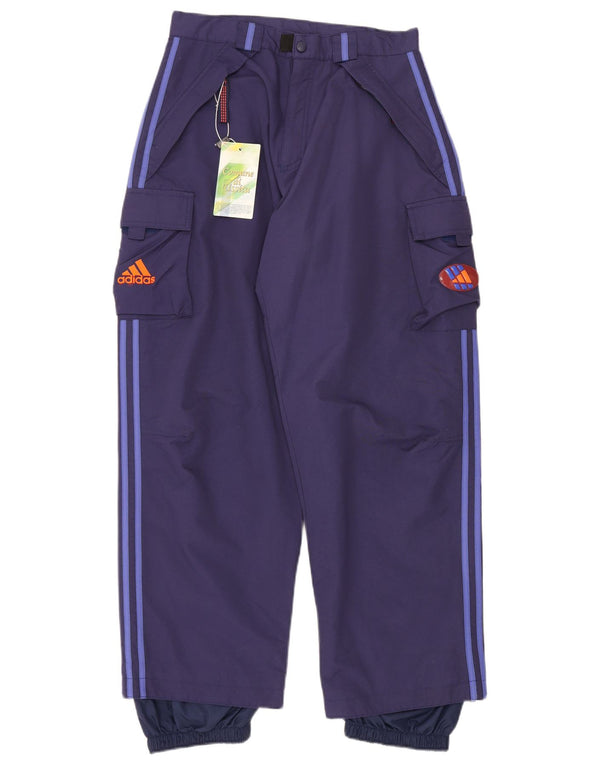 Pantaloni da sci Adidas Graphic Cargo da uomo UK 34/36 Small Blu Navy Poliammide