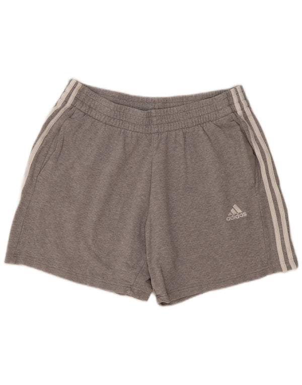 Pantaloncini sportivi da uomo Adidas XL in cotone chiazzato grigio